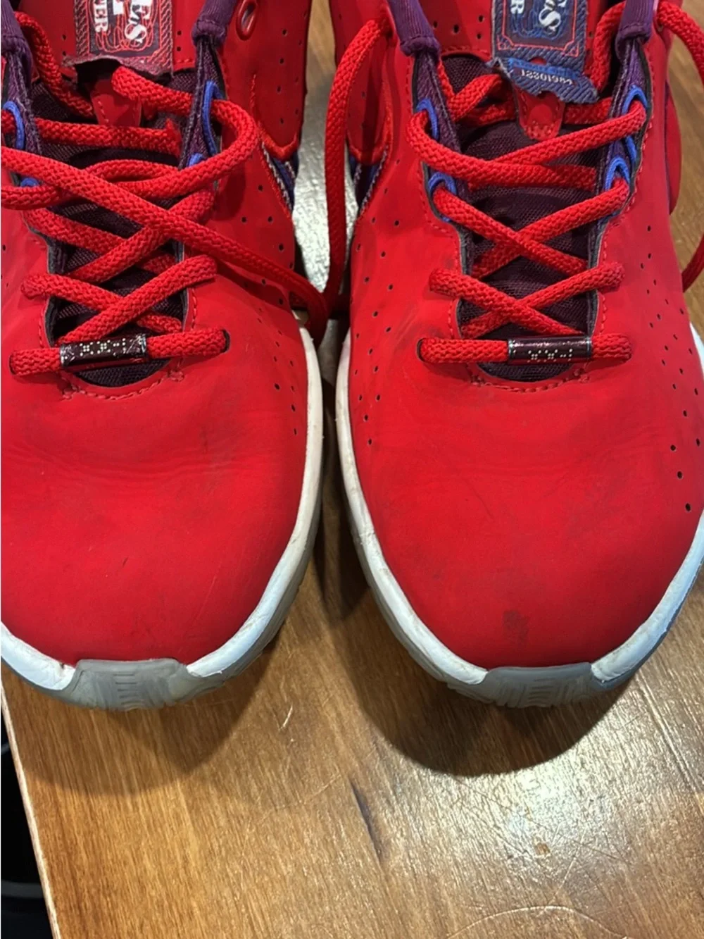 Nike Kids Red and White Sneakers